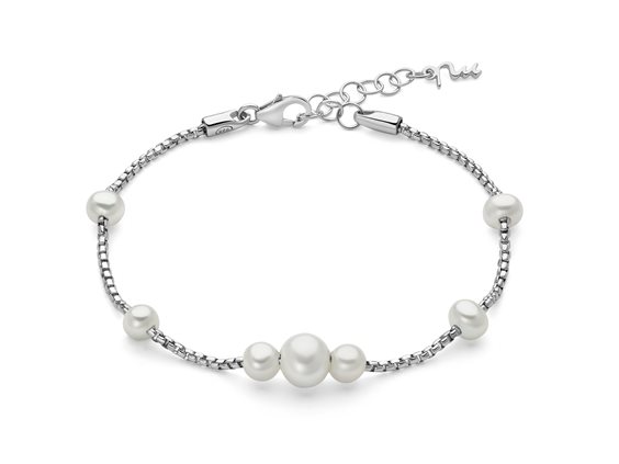 Bracciale Miluna Donna I Gioielli Di Miss Italia in Argento Perla PBR3610 - PBR3610